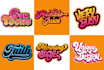 do professional typography, text logo, and hand drawn design