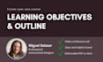 create learning objectives and course outline for elearning instructional design