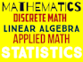 help you in mathematics, linear algebra, discrete math and statistics