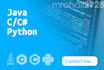 code in java python and c sharp