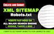 create and submit XML sitemap and robots txt for website google index search