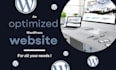 create an optimized wordpress site