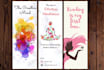 design creative, printable and custom bookmarks for you
