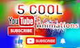 5 cool youtube subscribe like bell button animation