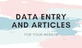 do data entry and create content to your website