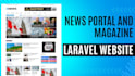 create a professional laravel blog, magazine and newspaper website