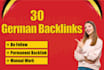 30 german forum backlinks seo