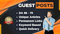 write and publish high da guest post, guest post backlink