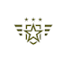 design abstract delightful military logo with satisfaction guarantee