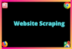 doing scraping from any website