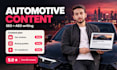 write automotive blog posts and articles optimized for SEO and aeo