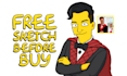 draw you into the simpsons yellow cartoon character