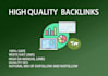 build high quality SEO backlinks white hat manual link building service