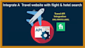 make a travel website and integrate hotel, flight, gds API
