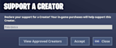 create a creator code animation for fortnite
