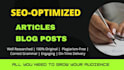 write forceful website content and SEO article that converts