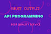 do API program and fixes
