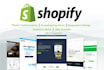 create shopify website and customize shopify store