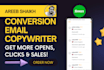 write high quality sales email copy that brings sales