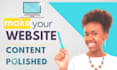 proofread and edit your web content