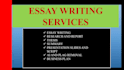 write your essays, reports, summaries and research
