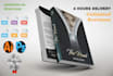 design unique book cover, kdp or ebook cover, and notebook with back and spine