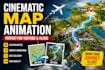 create google maps route animation for travel videos and documentaries