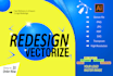 redesign, recreate, remake, revamp, redo, redraw, your logo
