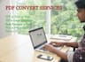 convert PDF to excel and excel to PDF