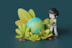 create an exclusive 3d illustration or animation