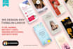 do any graphic design using canva