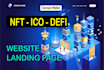 design a crypto token and cryptocurrency website