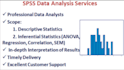 analyze data using spss