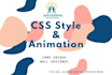 create CSS style and animation