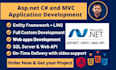 develop asp dot net csharp and asp net mvc web applications for you
