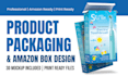 do product packaging box design and amazon packaging design