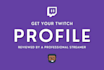 review your twitch profile