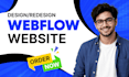 be your webflow expert, design or redesign webflow website, figma to webflow