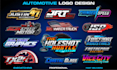 design modern car logo for automotive, racing team, garage, workshop, detailing