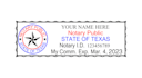 design an USA notary stamp