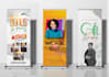 design retractable banner, backdrop, roll up, church banner