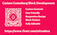 develop custom gutenberg block, extend core blocks