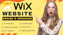 design amazing wix website, wix design, wix redesign