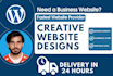 design a professional and attractive website within 8 hr