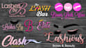 design modern girly lashes beauty logo