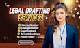 draft legal contracts, agreements, nda, terms and conditions, privacy policy
