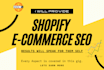 do SEO for shopify ecommerce websites