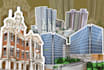 draw your house or building in to cartoon ilustration