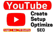 create a youtube channel and setup  SEO