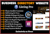 develop a wordpress directory website with an attractive layout by listing pro